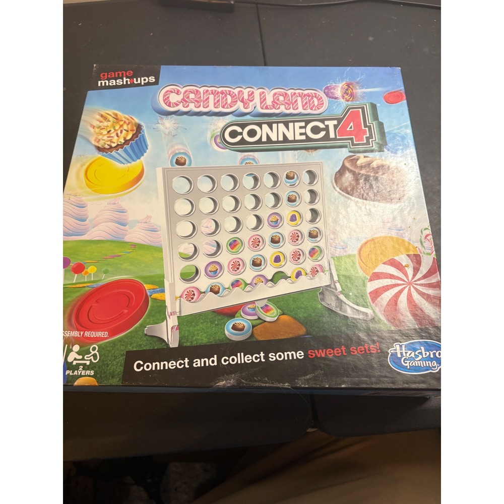 Hasbro Gaming Game Mashups Candy Land Connect 4 Strategy Board Game E8835